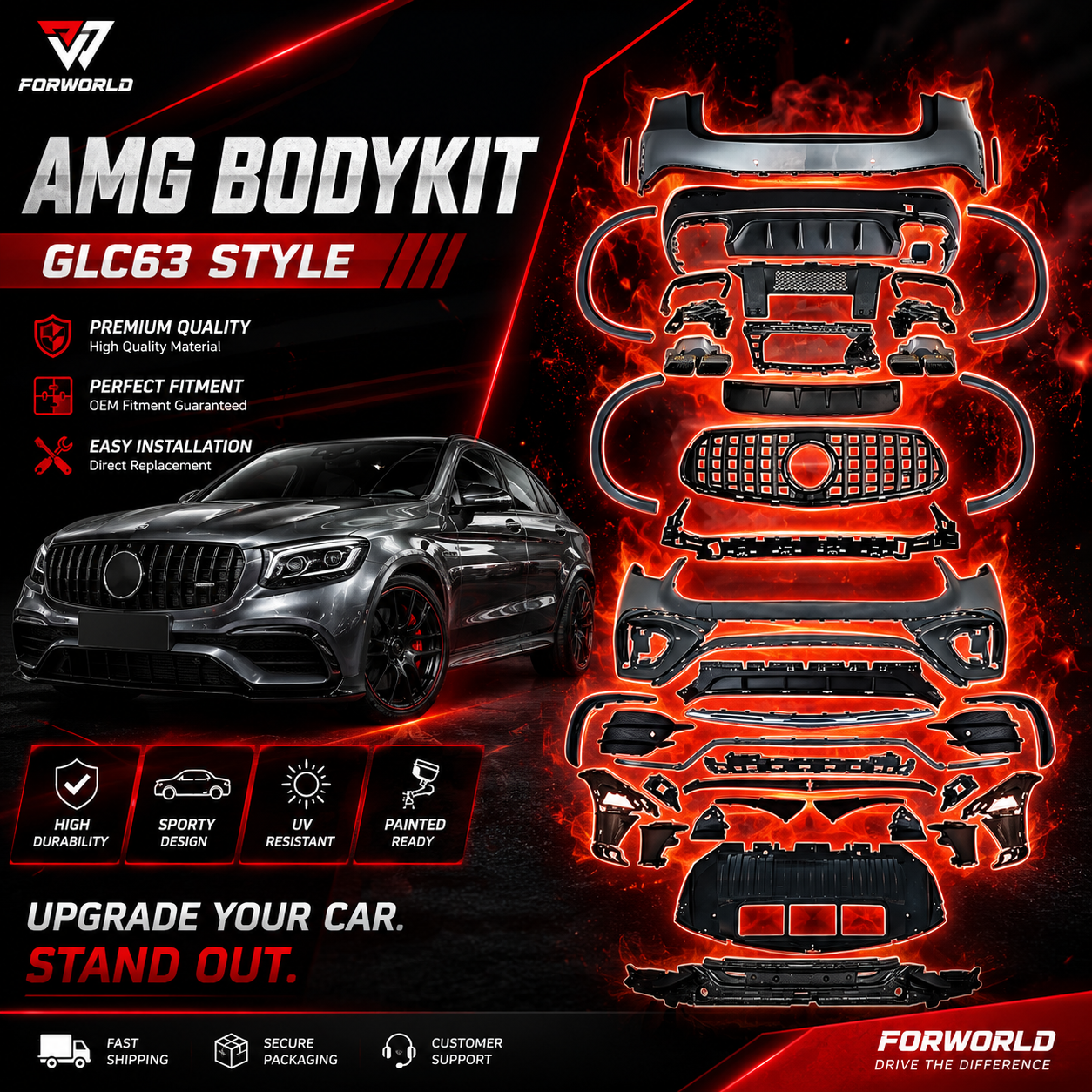 BODY KIT A45 AMG 2019-2022 HATCHBACK